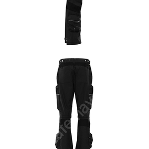 넥스트도어립스 NEXTDOORLIPS 지퍼 입체 포켓 팬츠 블랙 카고 메탈 ASTRONAUT PANTS BLACK 2