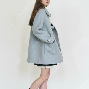 무료배송) 마론에디션Antique Blue Boucle Half coat