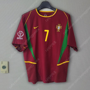 2002월드컵 포르투갈 국대 피구 축구유니폼 나이키반팔 판매