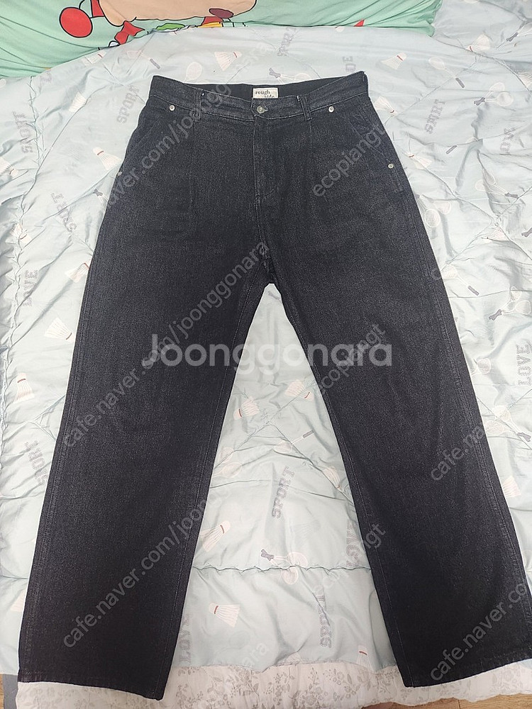 러프사이드 드레이프 데님 블랙 2사이즈--0