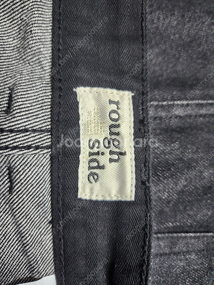 러프사이드 드레이프 데님 블랙 2사이즈--3