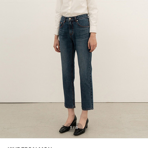 킨더살몬 Organic Straight Jeans Blue s사이즈
