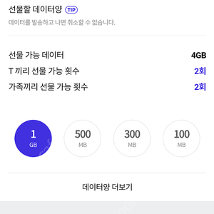 SKT 데이터 2기가 일괄 2200