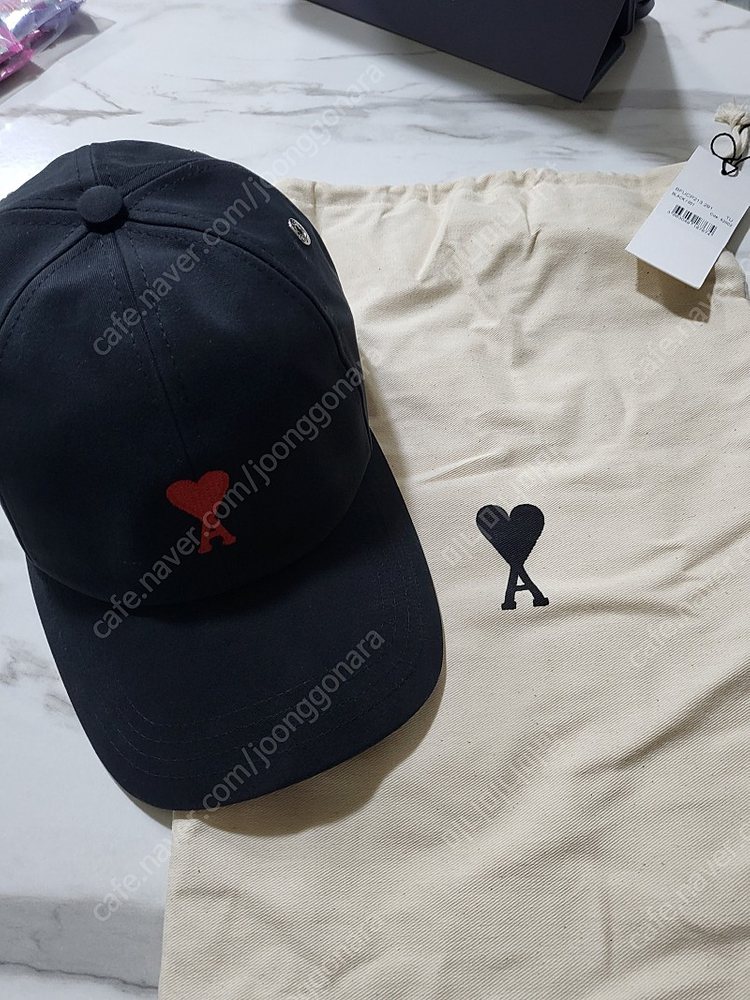 아미 베이스볼 캡 블랙 새상품 성인용 이미지