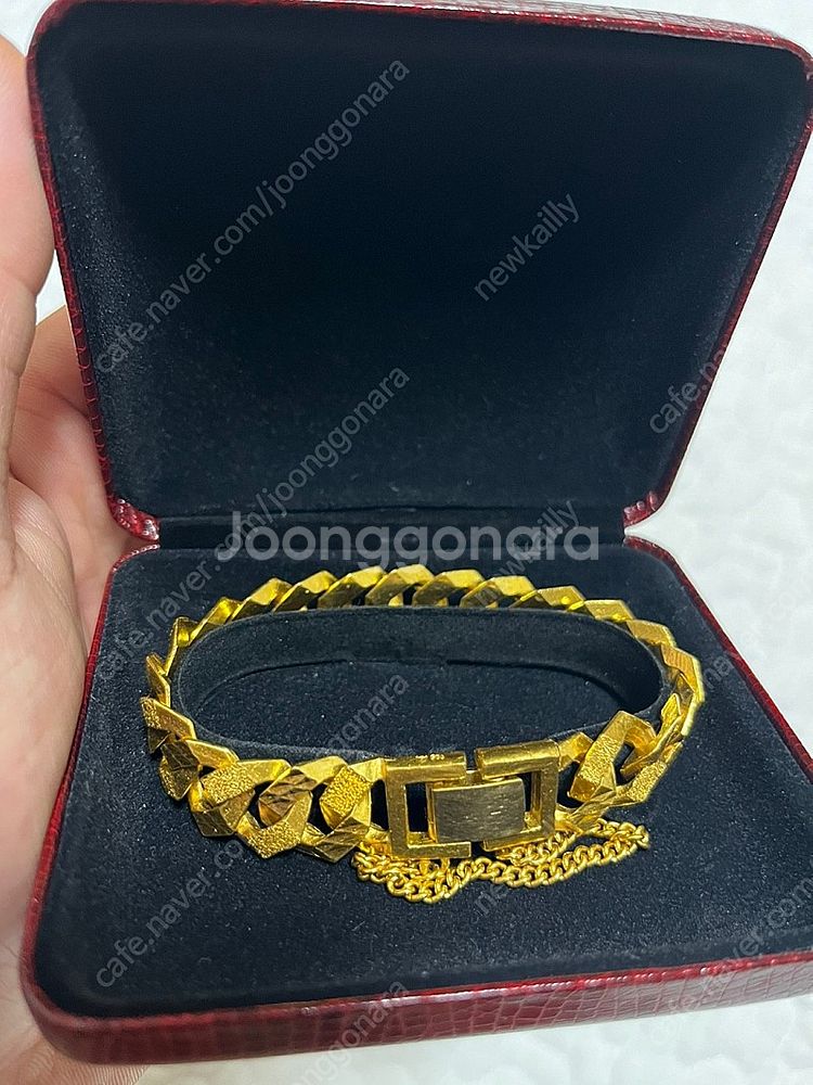 순금 20돈 로콤 팔찌 19cm (고리별도) 팝니다--3