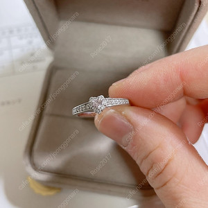 [가격인하]하트컷 천연 핑크 다이아몬드 플래티넘 백금 반지