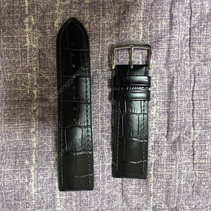 히어쉬 폴 (블랙-24mm) 명품 가죽-러버밴드 급처
