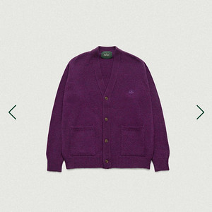 더바넷 Purple Shaggy Dog Knit Cardigan