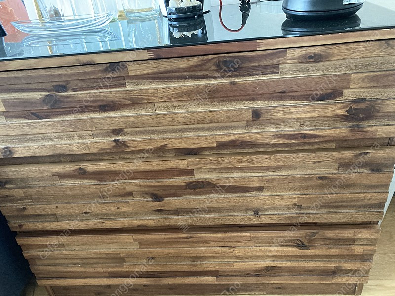 까사미아 그린랜드 화장대 서랍장 수납장 원목 이미지