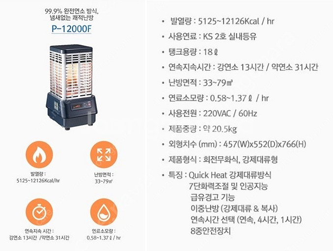 [판매]동일정밀 돈풍기 원적외선튜브히터 석유난로 열풍기...--3