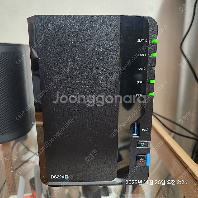 시놀로지 Synology DS224+ 8테라 하드 2개--0