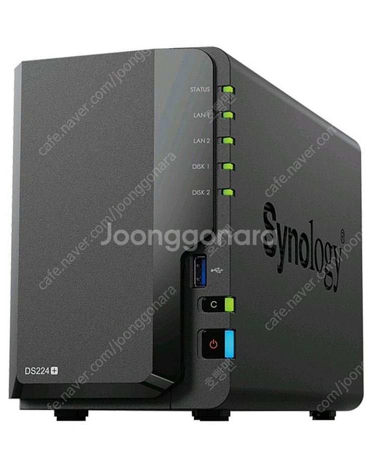 시놀로지 Synology DS224+ 8테라 하드 2개--1