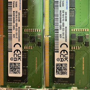 노트북 램 DDR5 4800MHz 8GB 2개 판매합니다.