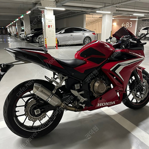 21년식 CBR500R 판매합니다 적은키로수 아크라구변완