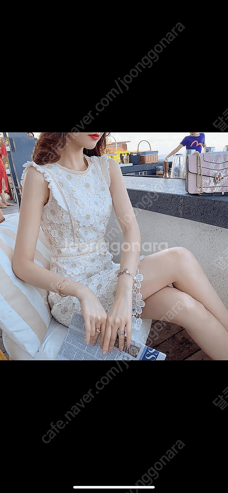 흰색 원피스 브라이덜샤워 해외여행 옷--2