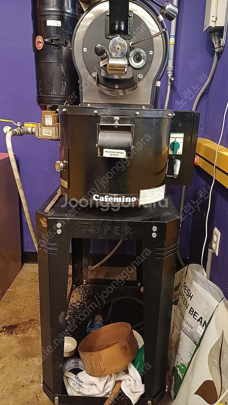 토퍼 로스터기 1kg LPG 급처--1