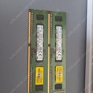 삼성 ddr3 4gb 12800u 단면 2개 일괄 판매합니다