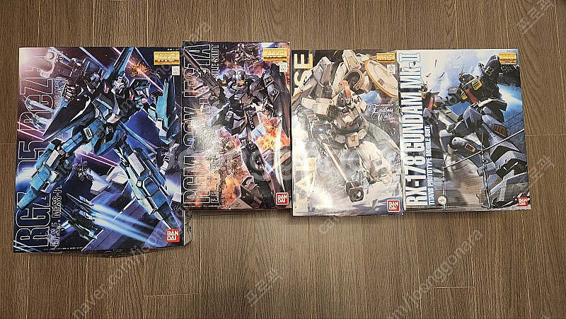MG 가조립 건담 4개 일괄 판매 (리젤, 제스타, 톨기스, 마크 II 티탄즈)--0