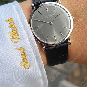 [정품] 오데마피게 클래식 울트라슬림 그레이 18K 화이트골드 남성용(Audemars Piguet Classic Ultra-Slim 18K WG Case Hand-Winding M