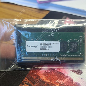 시놀로지 정품 메모리 DDR3 PC-3200 4GB ECC 1개 D4ES02-4G