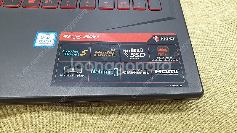 게이밍노트북 MSI GL63 8RC i5-8300H 지...--2
