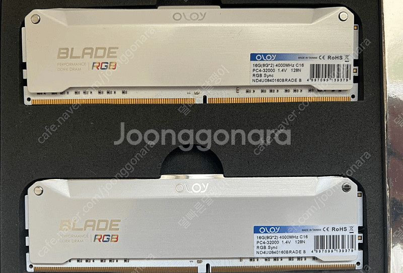 oloy ddr4 4000 cl16 8x2 16g 삼성...--2