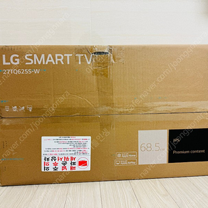 lg 27인치 스마트tv모니터(27TQ625SW)새제품 판매합니다.