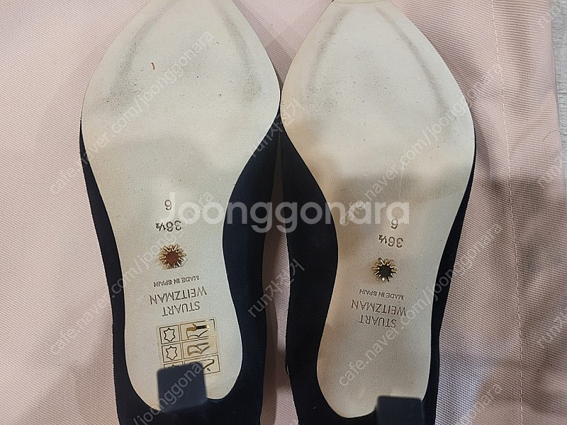 스튜어트 와이츠먼 스웨이드 슬링백 구두 새상품, 사이즈 36.5 (6) (230~235)--2