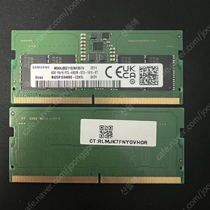 삼성 DDR5 PC5-38400 노트북용 메모리 8GB * 2