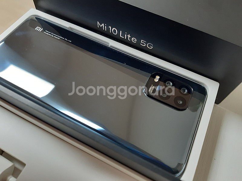 샤오미 미10 라이트 5G 코스믹그레이 A급 9만원--2