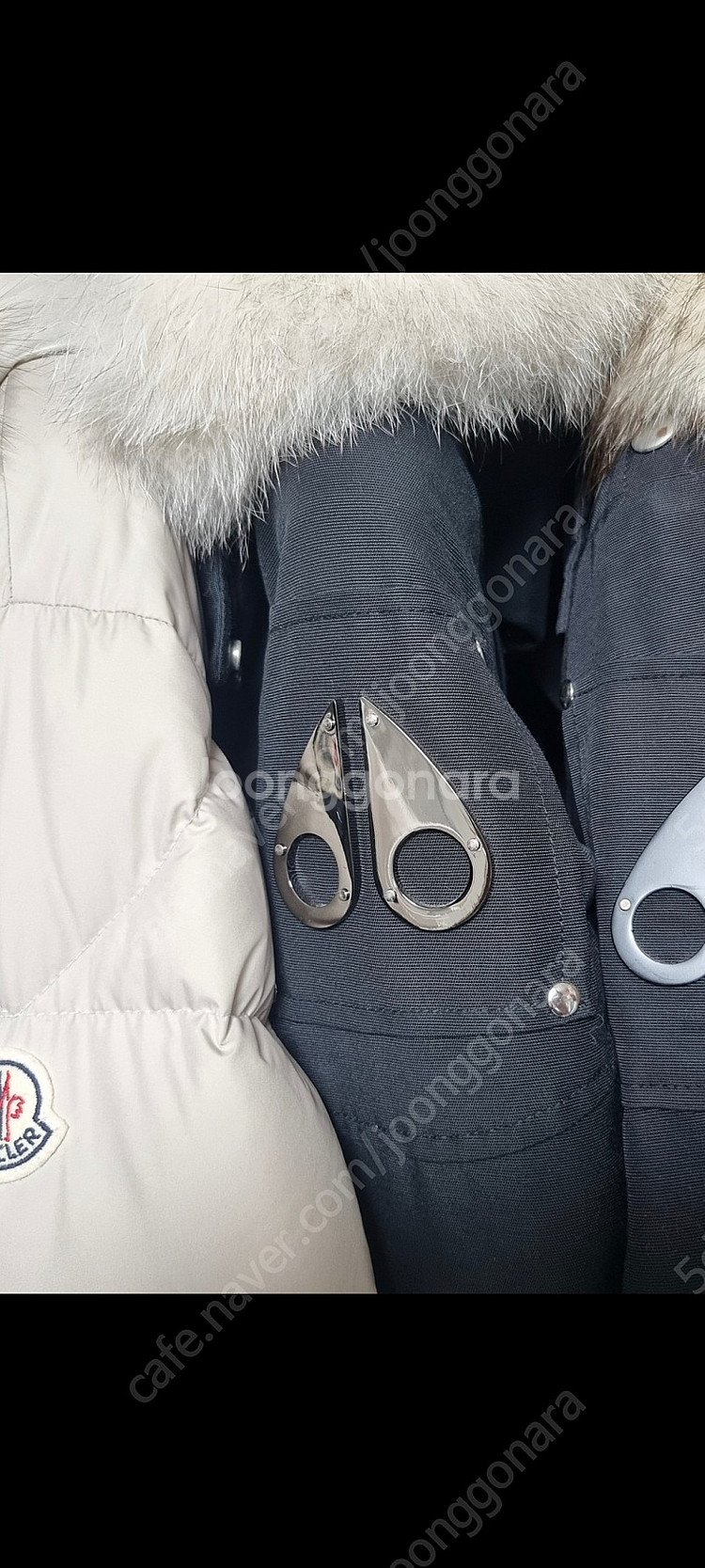 무스너클 스틸링 여성 xs 검흰 거의 새상품--0