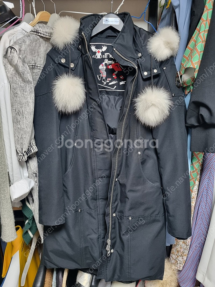 무스너클 스틸링 여성 xs 검흰 거의 새상품--2