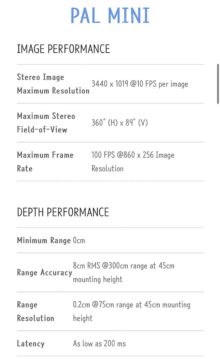 DreamVu PAL mini 360도depth 카메라--4