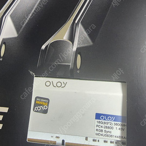 oloy blade 3600 cl14 (8*2) 16gb 국내정발