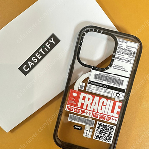 Casetify 케이스티파이 아이폰14프로 맥세이프호환 팬그램 라벨프린팅 (테두리 블랙)