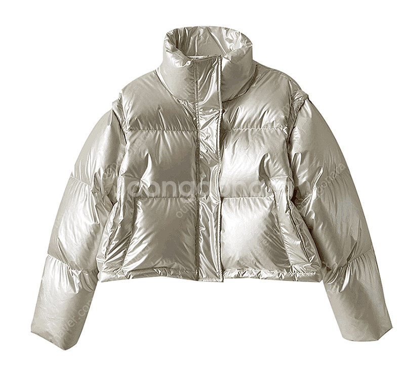 브론 (bronn) 펄패딩 아이보리 새상품 판매--0