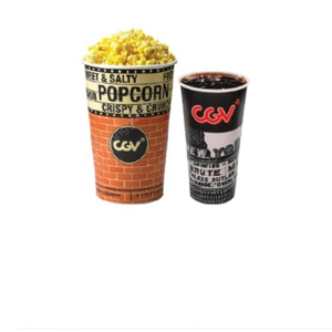 cgv 싱글콤보 팝콘M(팝콘맛선택가능:고소 달콤 어니언 치즈)+탄산음료1잔 쿠폰