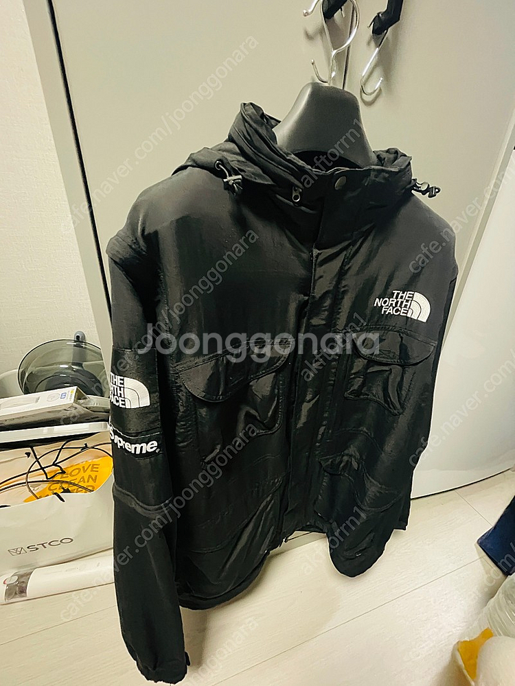 슈프림 노스페이스 트래킹 컨버터블 자켓 블랙 XL 사이...--0