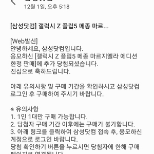 삼성 Z플립5 메종 마르지엘라 에디션