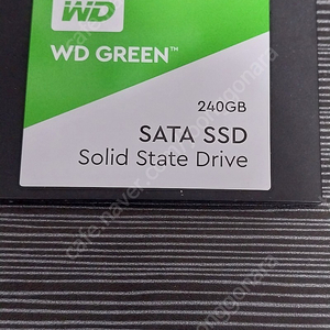 WD Green 240G ssd(윈도우 설치)