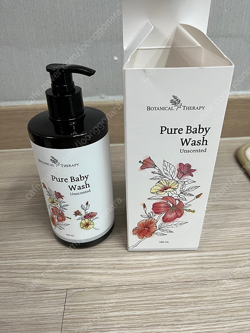 보타니컬테라피 퓨어 베이비 워시 무향 500ml 새상품