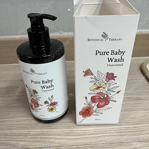 보타니컬테라피 퓨어 베이비 워시 무향 500ml 새상품