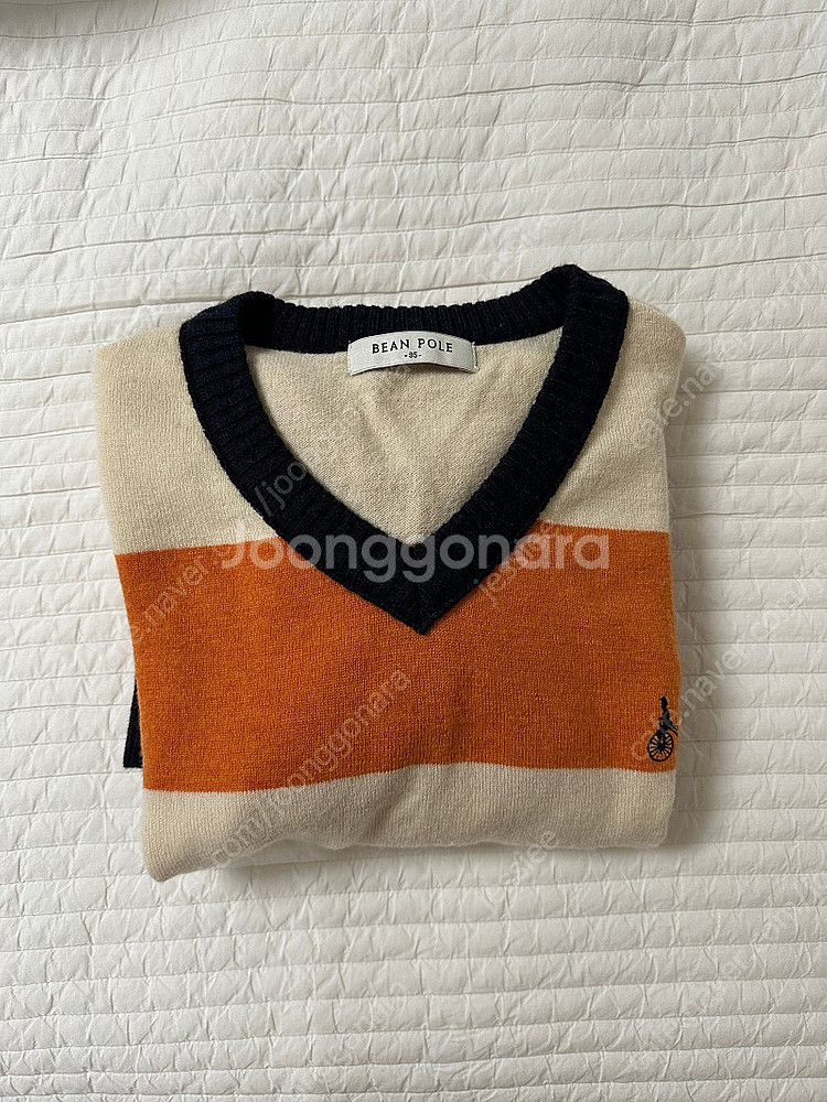 빈폴 모100 브이넥 니트--0