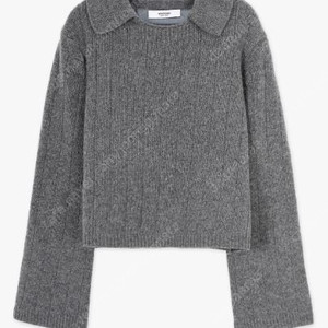 [마이아이코] HIGH QUALITY LINE - Jardin Cashmere & Lams Wool Collar Knit (DARK GRAY)