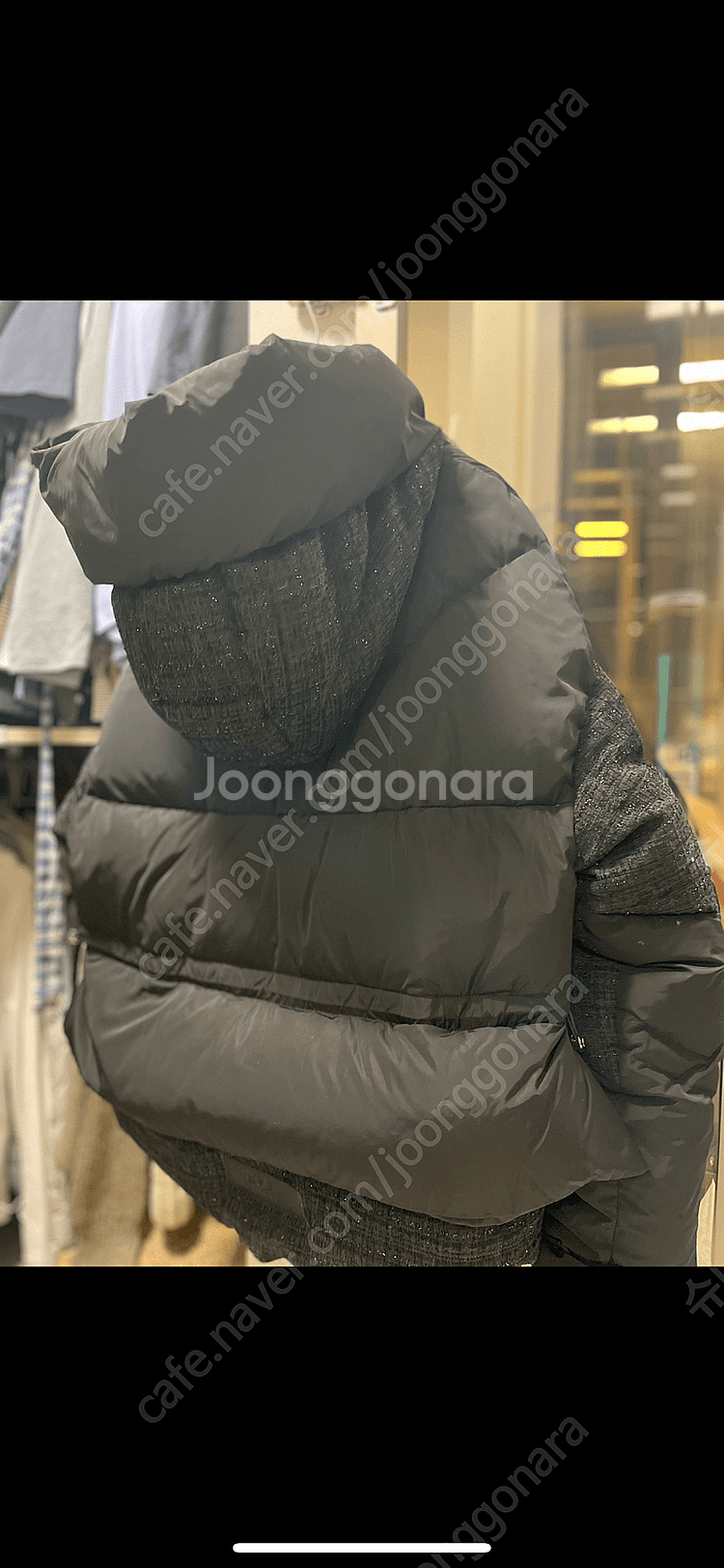 쏭라벨 트위드 오리털패딩(~77)--3