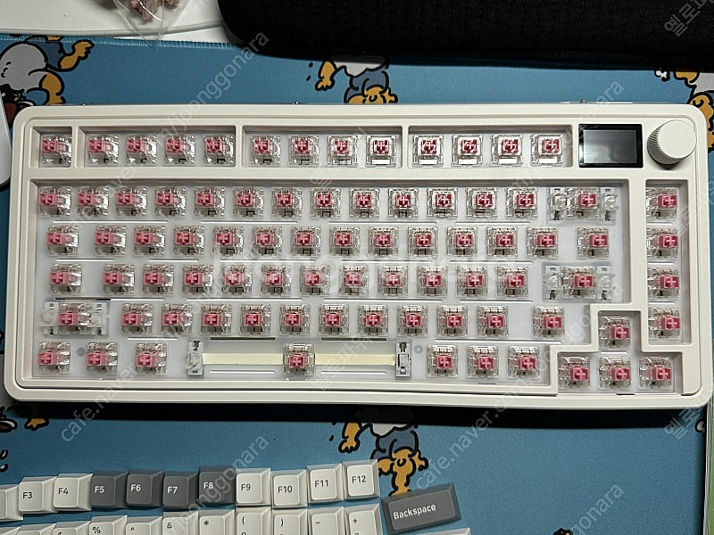 cmk75 아이스핑크축 기계식 키보드--1