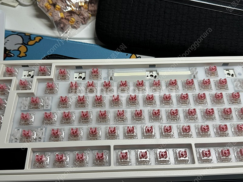 cmk75 아이스핑크축 기계식 키보드--4