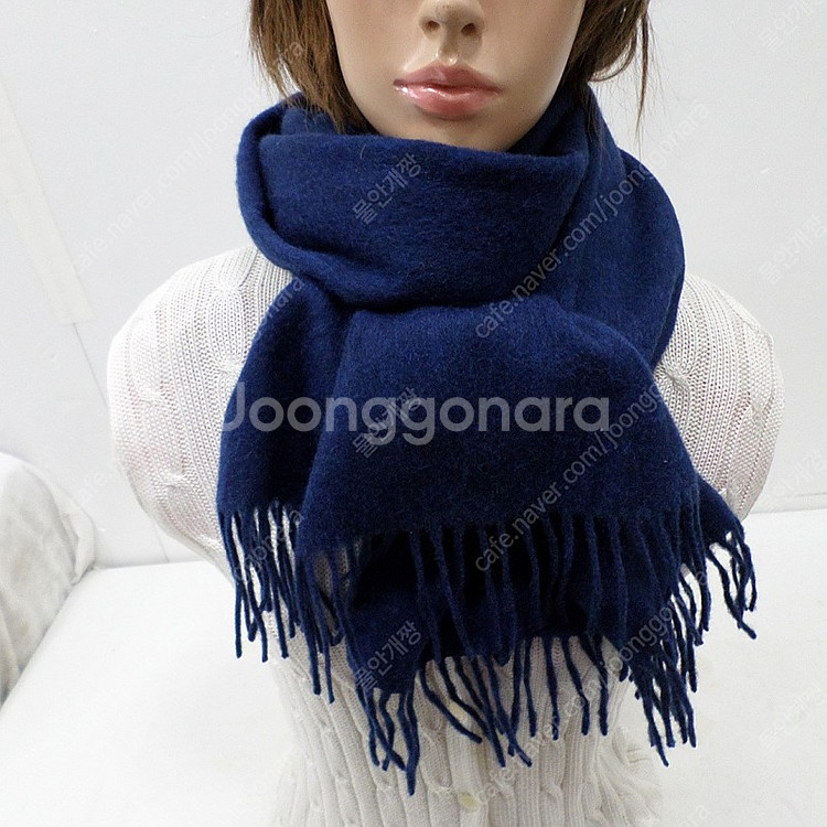 밀라숀 순모 모직 머플러 목도리 빅사이즈 상태훌륭--0