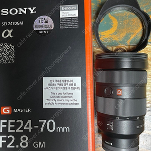 소니 FE24-70 F2.8GM 82mm렌즈(금계륵) + H&Y 필터키트 가격인하 115만원 판매합니다.