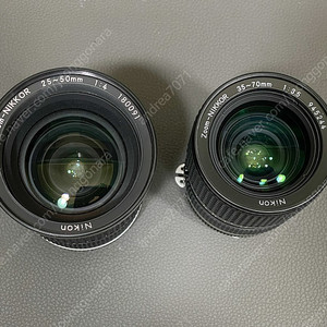 Nikon Zoom-NIKKOR 25-50mm f4 AI-s Nikon Zoom-NIKKOR 35-70mm f3.5 AI-s 수동 촛점 렌즈